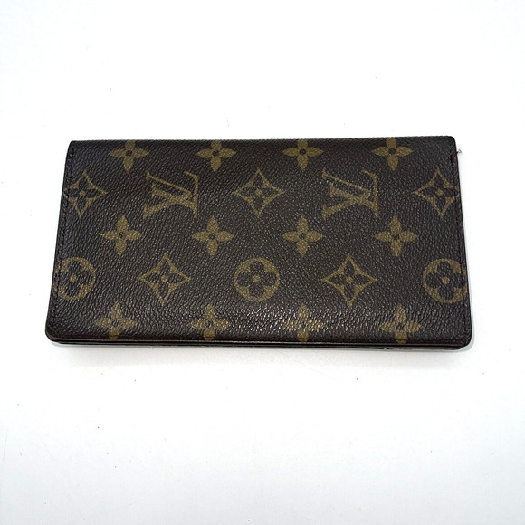 LOUIS VUITTON Long Credit Card Wallet Porte Valeurs Cartes Checkbook Authentic - Picture 16 of 16
